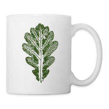 Oak Leaf / Leaves Design - Mug - white - Right