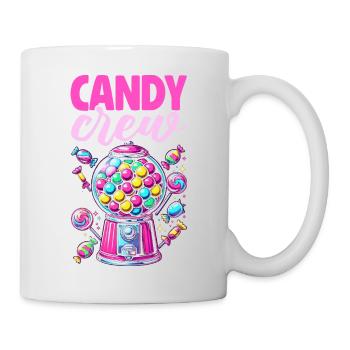 Candy Crew Deko Süßigkeitenliebhaber Naschkatze - Tasse - Weiß - Rechts