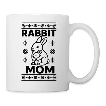 rabbit mom mom mom - Mug - white - Right
