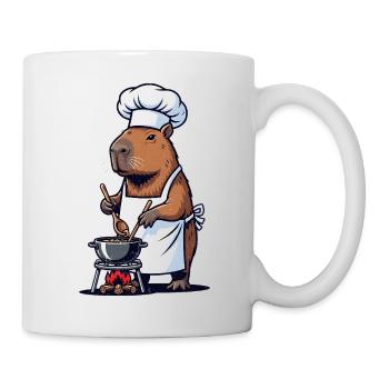 Chef Capybara Chef at the Pot - Mug - white - Right