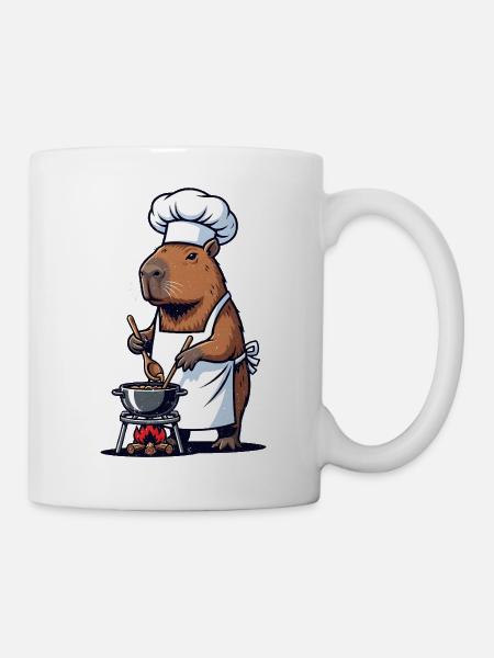 Chefkoch Capybara Koch am Topf - Tasse - Weiß