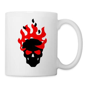 Schädel - Tasse - Weiß - Rechts