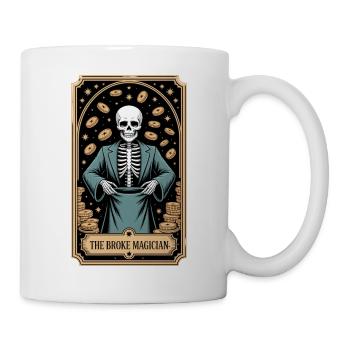 The Broke Magician Skeleton Magician Humor - Mug - white - Right