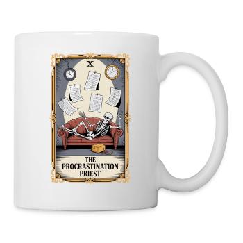 The Procrastination Priest Skeleton Procrastination - Mug - white - Right
