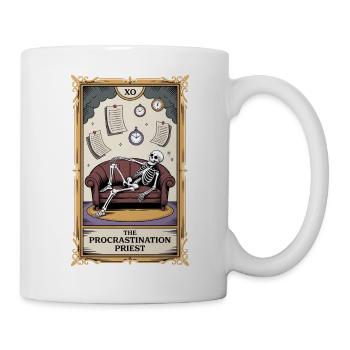 The Procrastination Priest Procrastinator Skeleton - Mug - white - Right