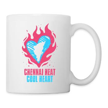 Tamoul Tamilisch Sri Lanka Chennai Chaleur Cool Coeur - Mug blanc - blanc - Droite