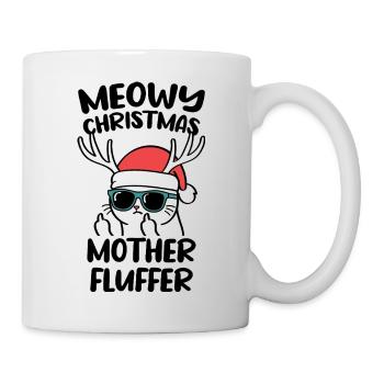 Meowy Christmas Mother Fluffer Cats - Mug - white - Right