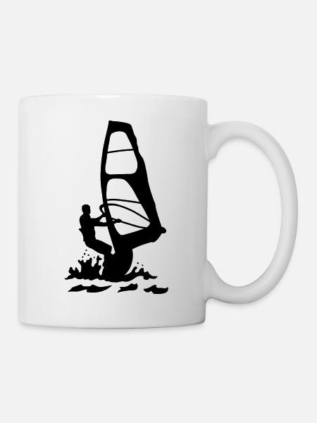Windsurfing - Tasse - Weiß