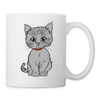 Grau - Tasse - Weiß - Rechts