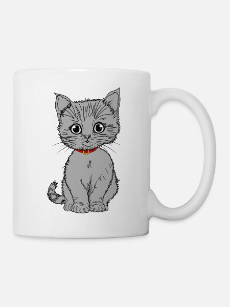 Grau - Tasse - Weiß