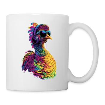 Dinde Poules Oiseaux Dinde - Mug blanc - blanc - Droite