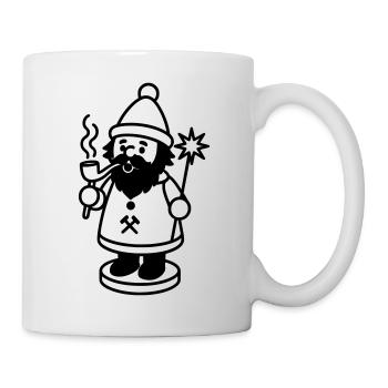 Räuchermann Räuchermännchen Erzgebirge - Mug blanc - blanc - Droite