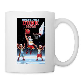 Santa Dunking Basketball North Pole Dunk Squad - Mug - white - Right