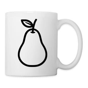 Birne - Tasse - Weiß - Rechts
