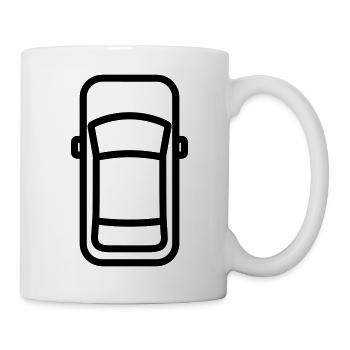 voiture - Mug blanc - blanc - Droite