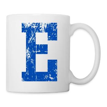 Letter e sport retro - Tasse - Weiß - Rechts