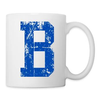 Lettre b sport rétro  - Mug blanc - blanc - Droite