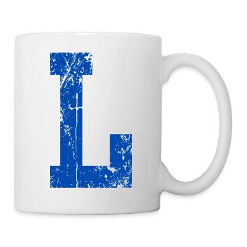 Letter L Sport Retro - Tasse - Weiß - Rechts