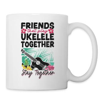Amis du ukulélé hawaïen - Mug blanc - blanc - Droite