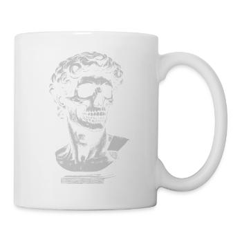 David Michelangelo Schädelbüsten-Kunstwerk - Tasse - Weiß - Rechts