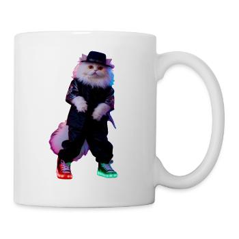 Funny Cat Catssidy danse sur la chanson Bang A Bob - Mug blanc - blanc - Droite