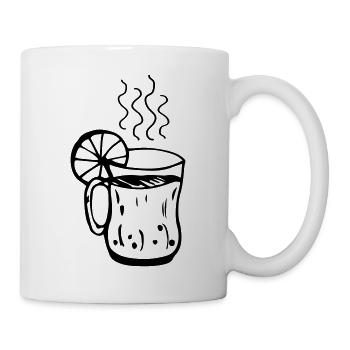 Mulled wine cup Christmas - Mug - white - Right