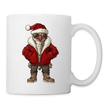 Dinde Noël Hiver - Mug blanc - blanc - Droite