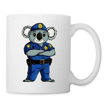 Koala Policeman / Koala Bear - Mug - white - Right
