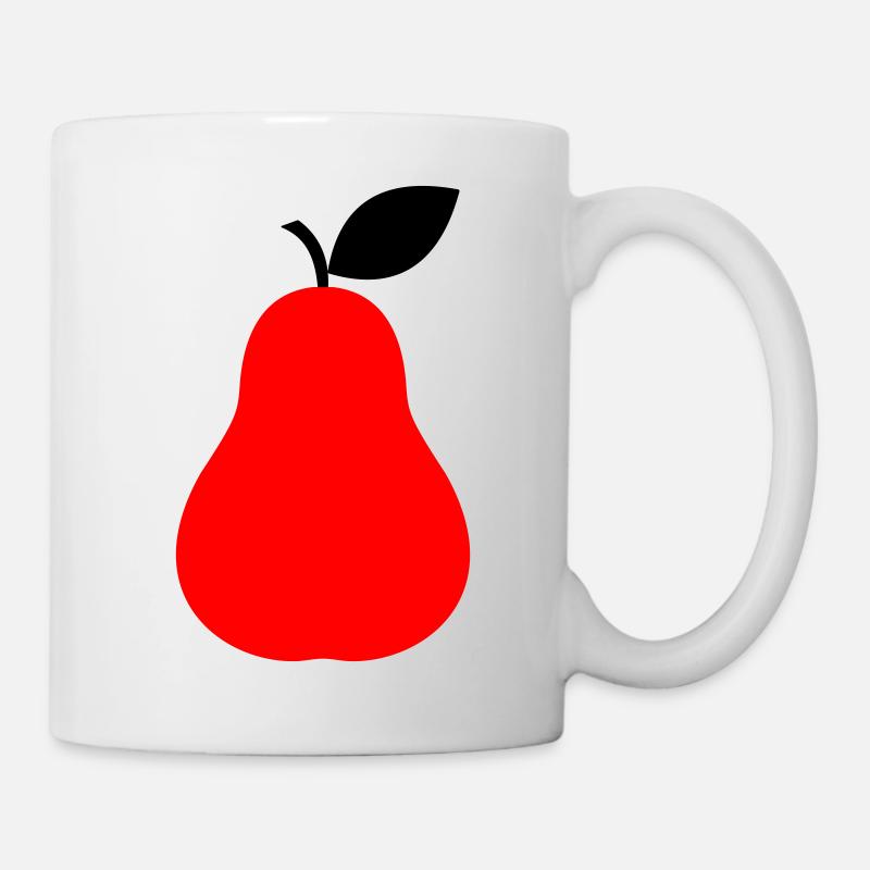 Birne Obst Frucht - Tasse - Weiß