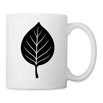 Black Leaf Line Style - Mug - white - Right
