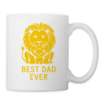 Meilleur Papa Lion Lion Père Lion Meilleur Papa De tous les temps - Mug blanc - blanc - Droite