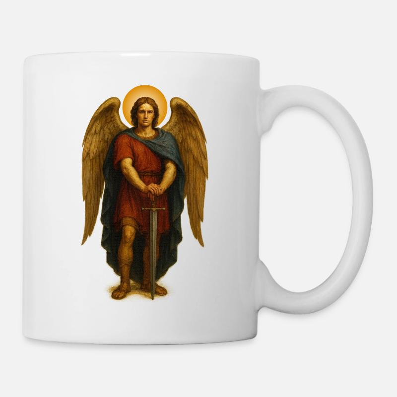 Schutzengel-Aura | Klassische Barockmalerei - Tasse - Weiß