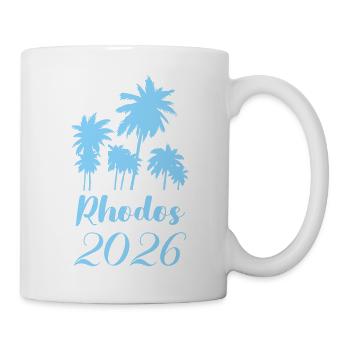 Rhodes 2026 Palmen Flair - Tasse - Weiß - Rechts