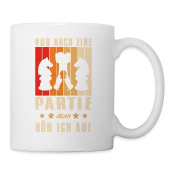 Schachspieler Geschenke Schach Zubehör Schachbrett - Tasse - Weiß - Rechts