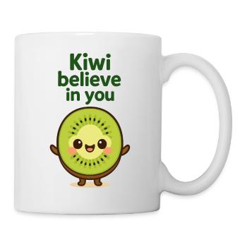 Kiwi glaubt an dich - Tasse - Weiß - Rechts