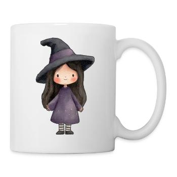 Little Witch, magical children's illustration - Mug - white - Right