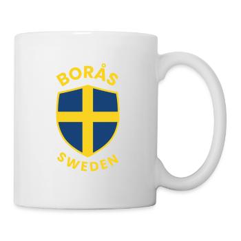 Borås-Schild Schweden Emblem - Tasse - Weiß - Rechts