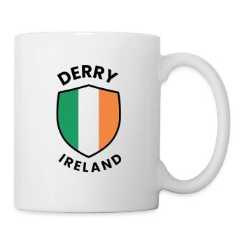 Derry Ireland Schild-Design - Tasse - Weiß - Rechts