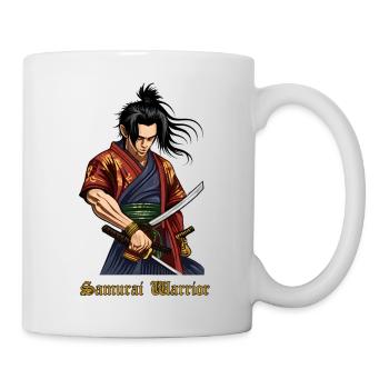 Samurai Warrior – Japanese Warrior with Katana - Mug - white - Right