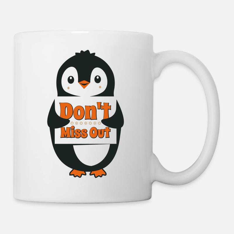 Pingouin Ne Rate Rien - Mug blanc - blanc