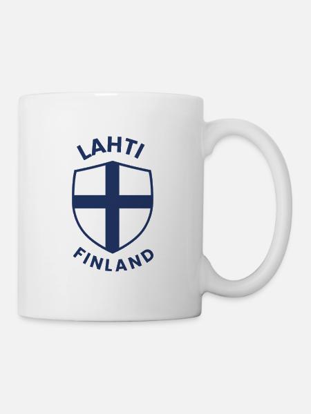 Lahti-Finnland-Schildemblem - Tasse - Weiß