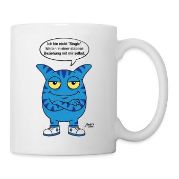 Relation stable avec moi-même - Zooki qui dit - Mug blanc - blanc - Droite