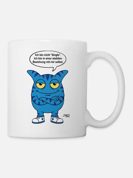 Stable relationship with myself - Zooki saying - Mug - white