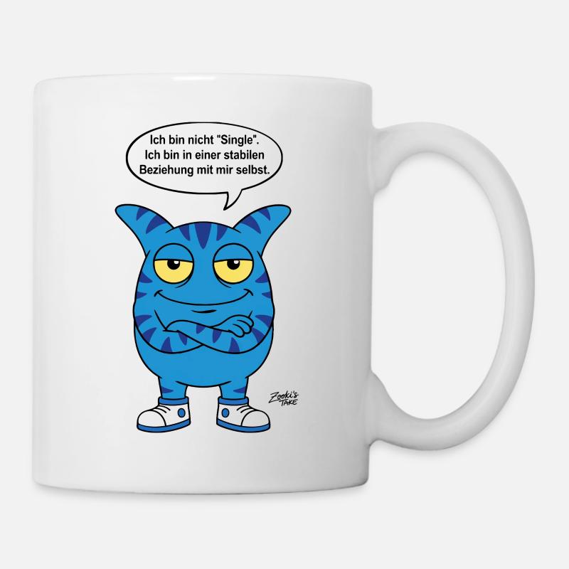 Relation stable avec moi-même - Zooki qui dit - Mug blanc - blanc