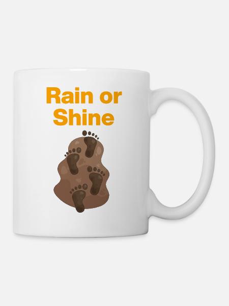 Rain or Shine, Mud Feet! Dancing in the Mud, Festival - Mug - white