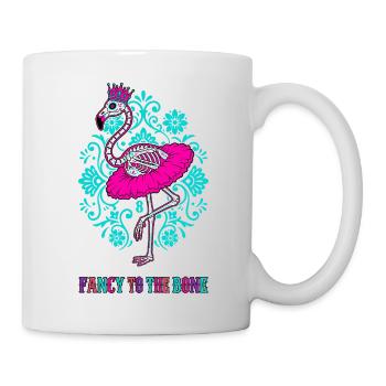 Fancy To The Bone 8e anniversaire Flamant rose - Mug blanc - blanc - Droite
