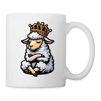 Schaf Schafe Schäfer Schafhalter Schafbock - Tasse - Weiß - Rechts