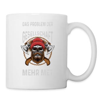 Walhalla Nordmann Wikinger Geschenk Odin - Tasse - Weiß - Rechts