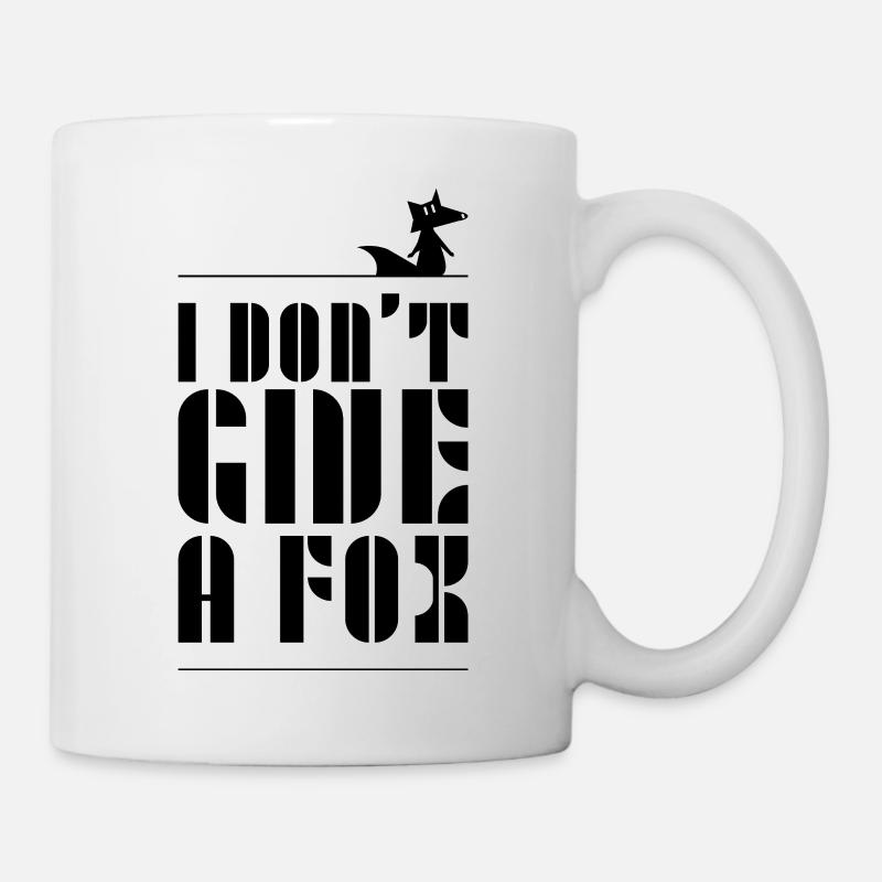 dont_give_a_fox - Tasse - Weiß