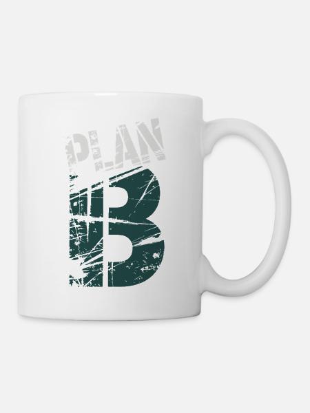 Glyphe numérique Grunge 13 - Mug blanc - blanc